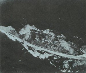 Yamato under air strike
