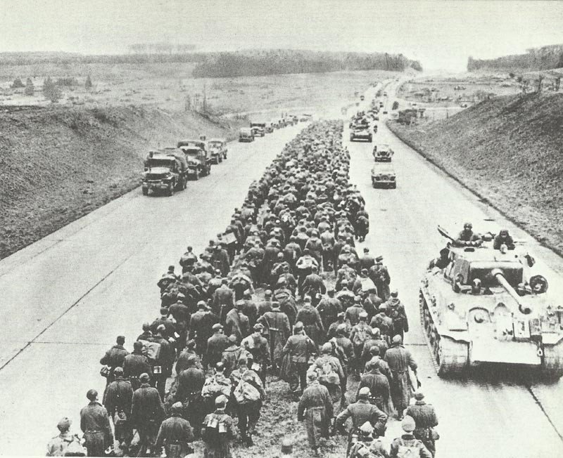 German prisoners columns