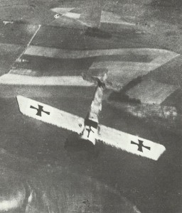 Fokker E monoplane goes into a dive