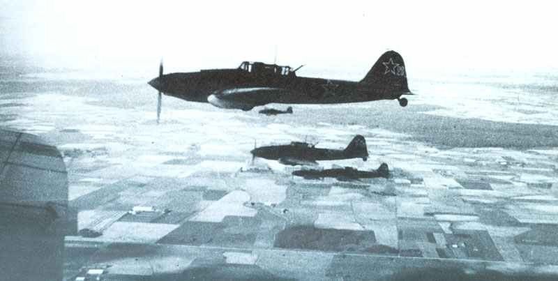 Manoevrable, incredibly tough and with devastating forward-firing armament, the Il-2 was no easy prey even for Luftwaffe fighters. These are rear-gunned models in 1944. 