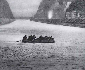 German storm troopers crossing Albert Canal