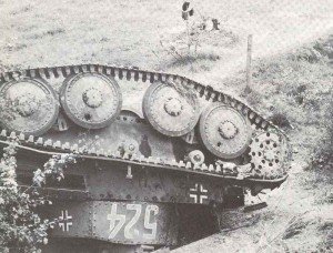 By French air strike destroyed German Panzer 38(t)