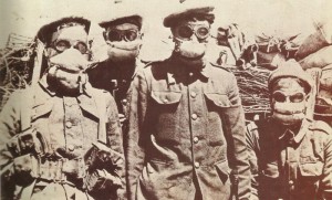 first gas masks for British soldiers