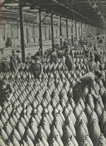 Warehouse in a munitions factory.