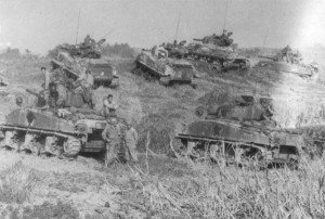 M4A3 Shermans on Okinawa