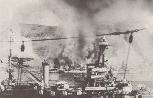 French fleet at Mers-El-Kebir under British attack