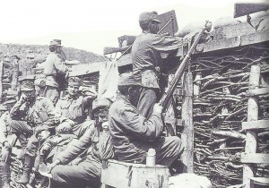 Austria-Hungarian trench on the eastern front