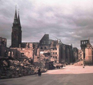 The ruins of Nuremberg after the war.