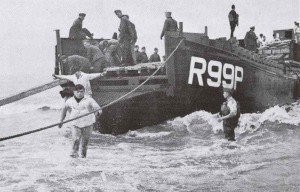 Exercise of German landing crafts