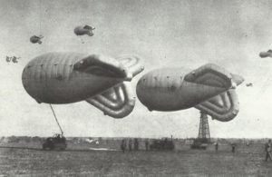 Barrage balloons 