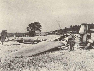 Downed Do 17 bomber 