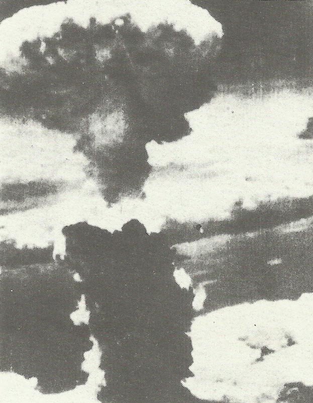 mushroom cloud over Nagasaki