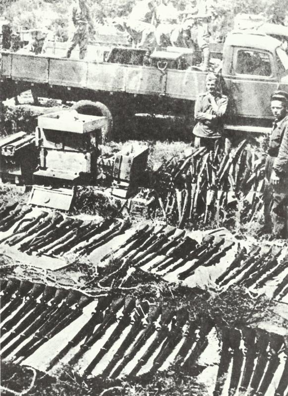 captured Ariska rifles