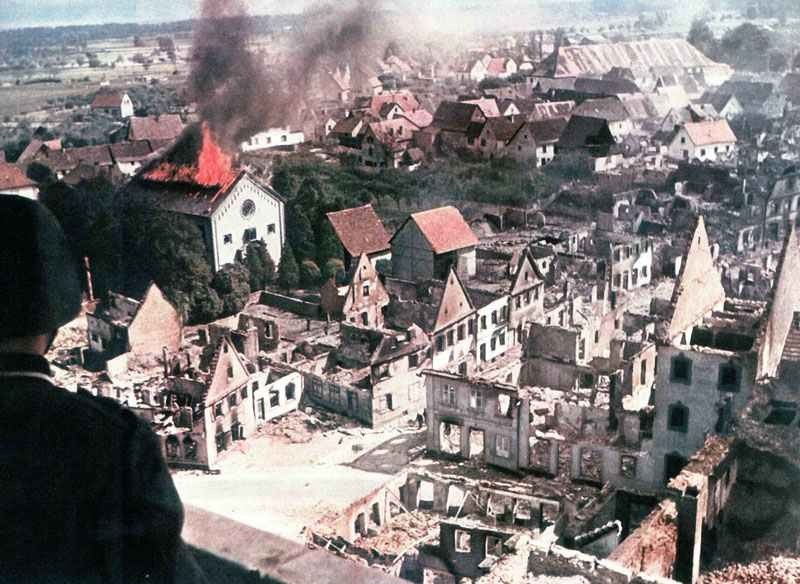 destroyed French villages