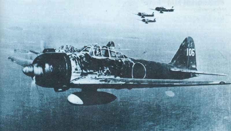 A6M2 Zeros with drop tanks