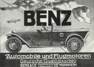 Advertisement for the Benz company 