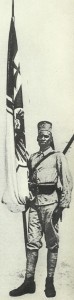 Askari with Reich war flag