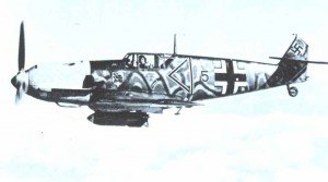 Bf 109 E-4/B with an SC-250 (550lb) bomb 