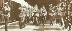 Tsar greets Officers