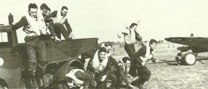 British pilots are carried by truck