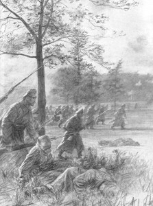 Russian infantry charge 