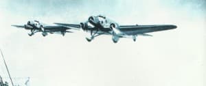 pair of Italian SM81 Pipistrello bombers