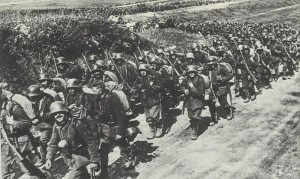 German infantry advancing