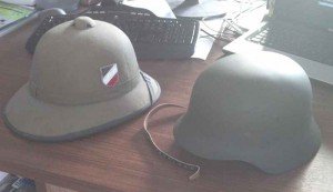 German WW2 steel helmets