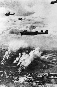 Bombing attack by Pe-2