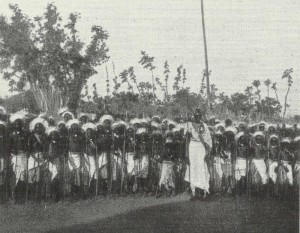 Sultan Msinga of Rwanda with his Cadet Corps