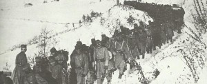 Austro-Hungarian troops advance through Serbia 