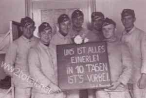 German soldiers happy to be dismissed from Wehrmacht