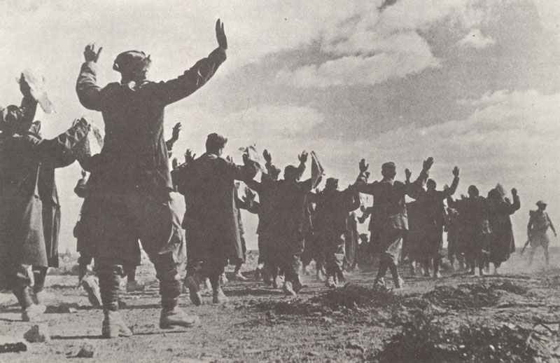 Captured Italians at Tobruk.