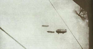 Zeppelins cross the North Sea