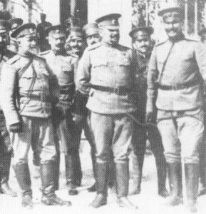 commander and his senior officers of the Bulgarian 10th Infantry Division