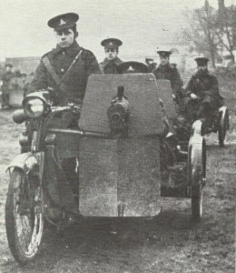 Clyno/Vickers motorcycle and machine gun combination
