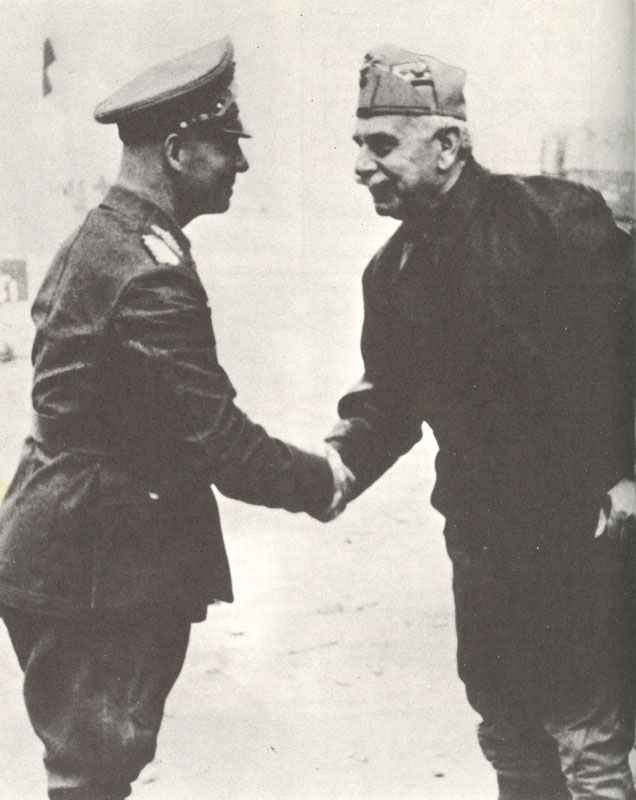 Rommel meets General Gariboldi