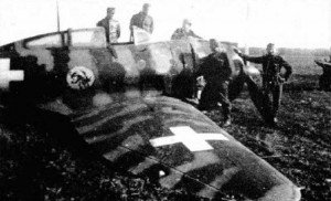 Hungarian Hejja after crash-landing 