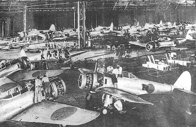 Japanese aircraft factory