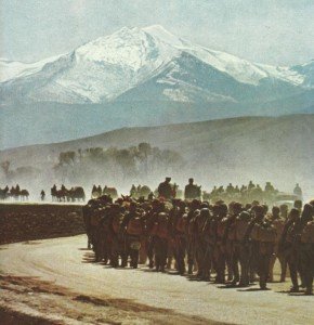 Advance of German infantry in Greece
