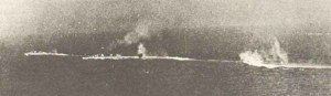  Italian cruisers during the Battle of Matapan
