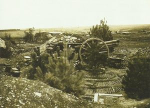 Position of a German 7.7-cm field gun 96