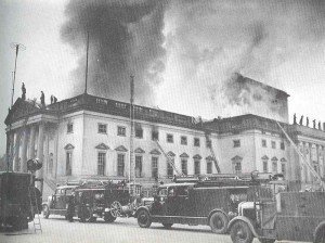 Opera House 'Unter den Linden'  in Berlin after British air raid