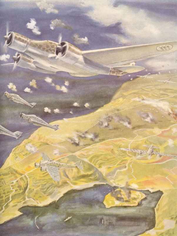 Italian bombers over Malta