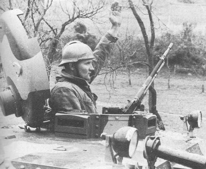 Yugoslav tank commander