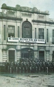 Citizen Army parades outside Liberty Hall Dublin