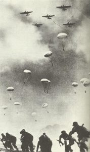 German paratroopers land on Crete.