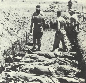 Mass graves for fallen German soldiers