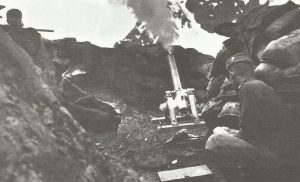 Austro-Hungarian trench mortar opens fire on the Italians 