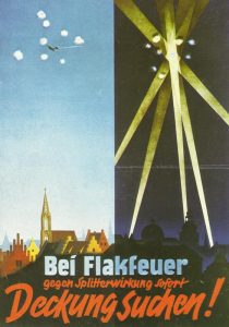 German air raid poster